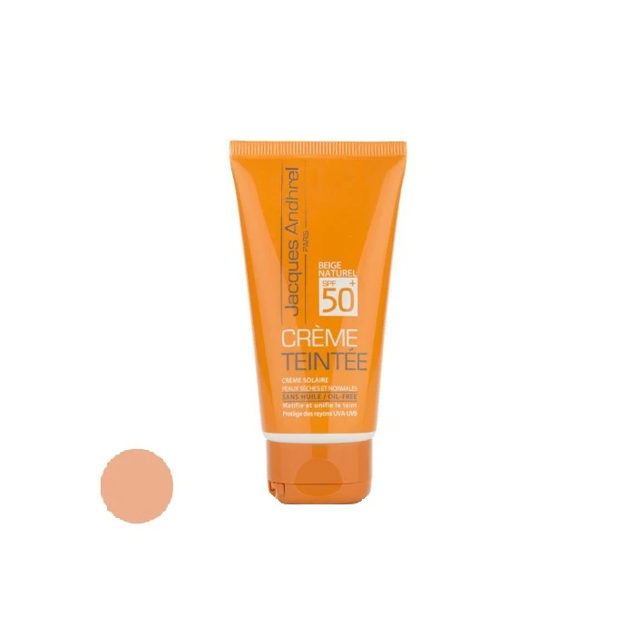 کرم ضد آفتاب رنگی ژاک اندرل SPF 50 مدل  TIN01 مناسب برای پوست خشک حجم 50 میلی لیتر