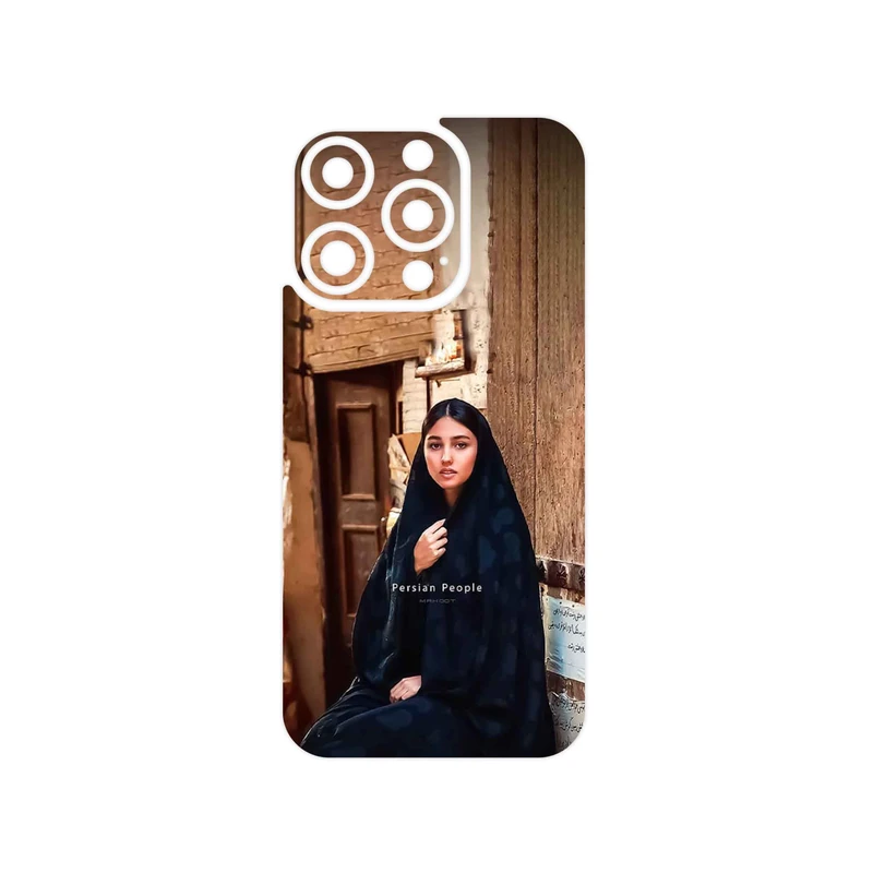 برچسب پوششی ماهوت مدل Portrait of an Iranian Woman مناسب برای گوشی موبایل اپل iPhone 15 Pro