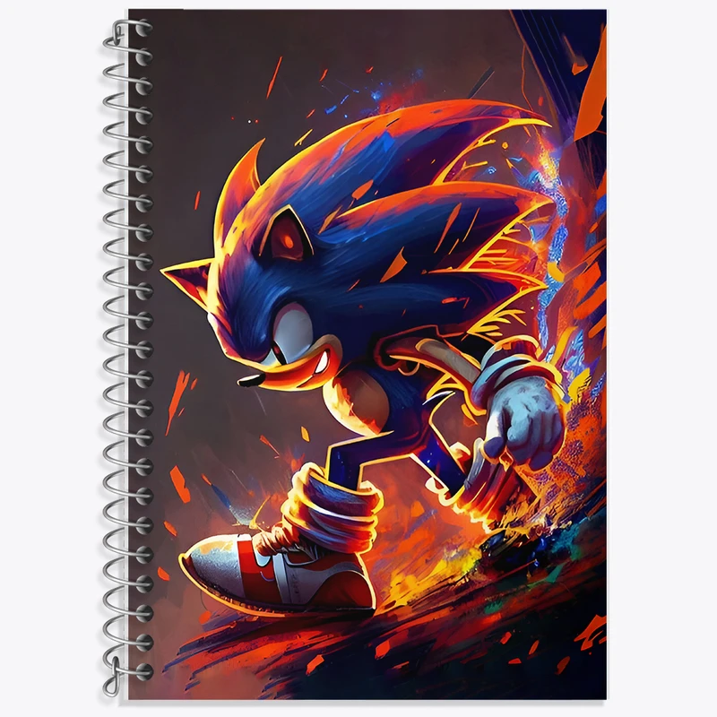 دفتر لغت 50 برگ خندالو طرح سونیک (Sonic) کد F6947