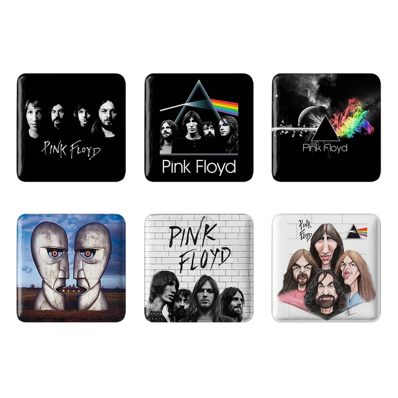 مگنت خندالو مدل گروه Pink Floyd کد 193A مجموعه 6 عددی