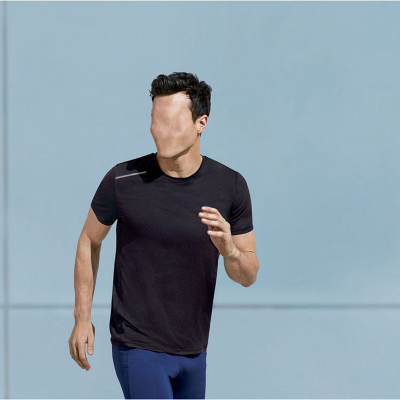 تی شرت ورزشی مردانه مدل SEP-SCHWARZ01