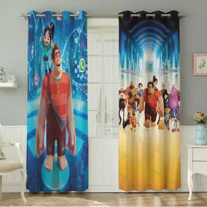 پرده نیروانا طرح کودک  مدل هازان کد 4805 سایز 140×280 سانتی متر