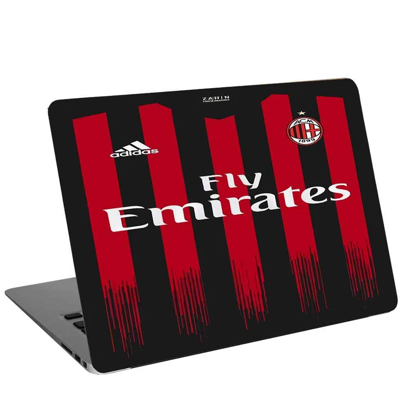 استیکر لپ تاپ طرح A.C. MILAN T-SHIRT کد cl-20 مناسب برای لپ تاپ 15.6 اینچ