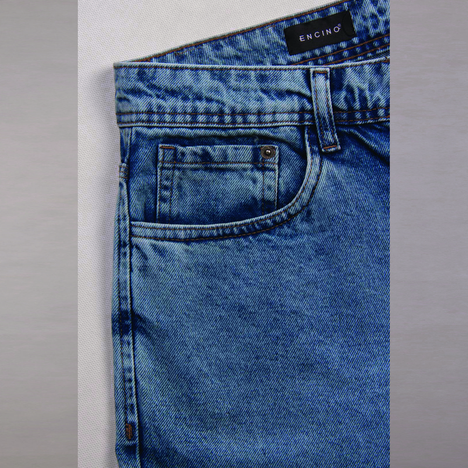 شلوار جین مردانه ان سی نو مدل مام 3 زاپ بزرگ 61 رنگ آبی -  - 5
