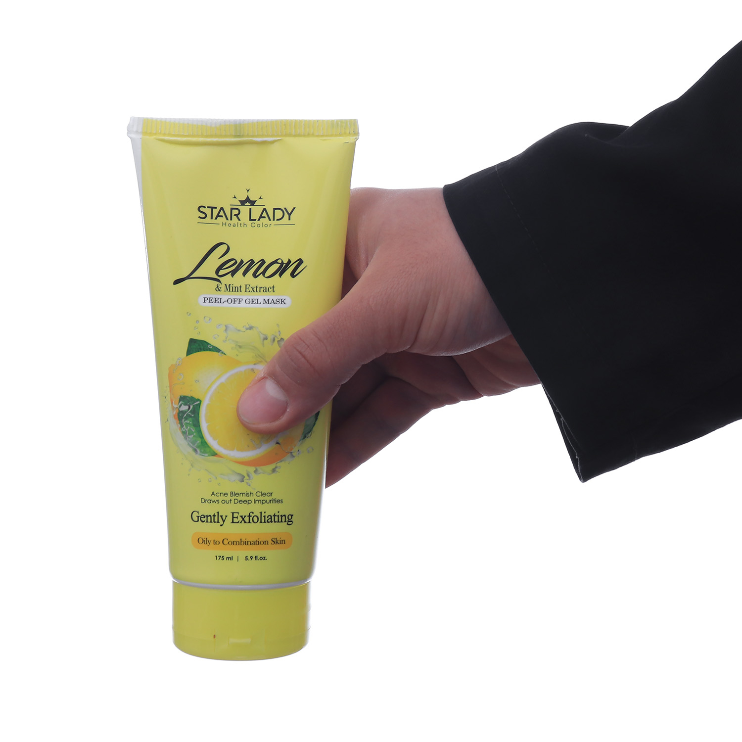 ژل ماسک صورت استارلیدی مدل ضد جوش لیمو و نعنا حجم 175 میلی لیتر