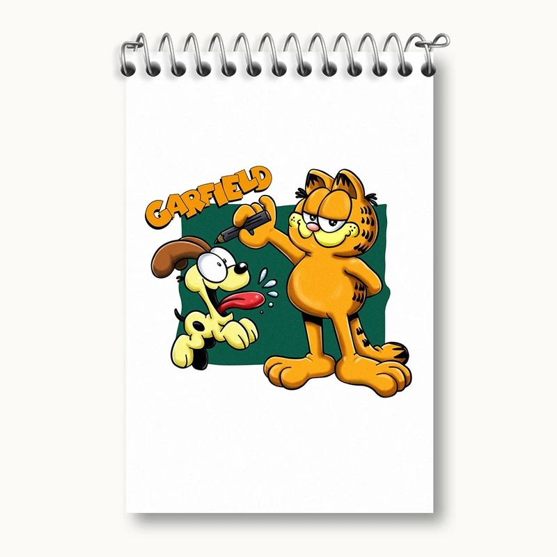 دفتر یادداشت 50 برگ خندالو مدل گارفیلد کد F2145