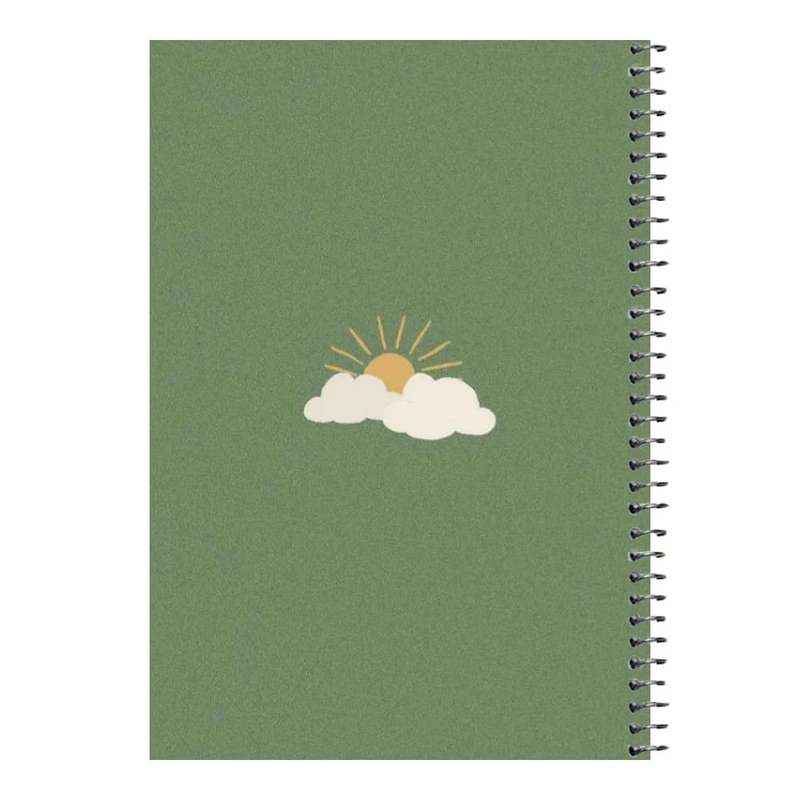 دفتر مشق 80 برگ اس جی مدل ابر و خورشید 