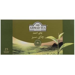 نقد و بررسی چای سبز کیسه ای احمد بسته 25 عددی توسط خریداران
