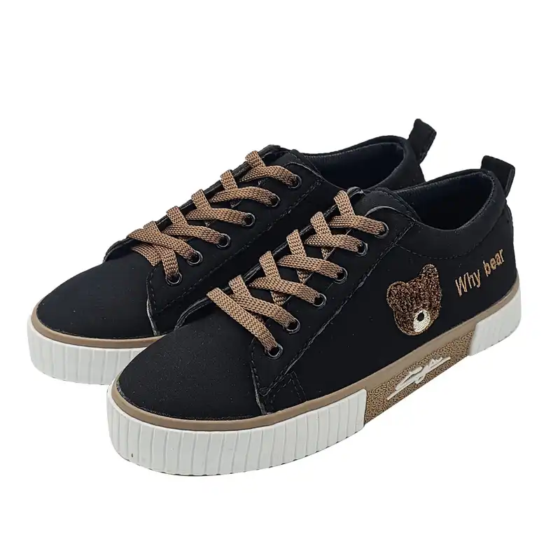 کفش روزمره زنانه سیی مدل خرسی کد 2097