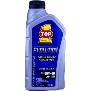 روغن موتور خودرو تاپ وان مدل Evolution 0W-40 حجم 1 لیتر