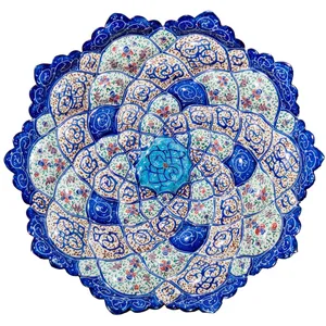 بشقاب مسی میناکاری شده آرت گالری مدلA2006