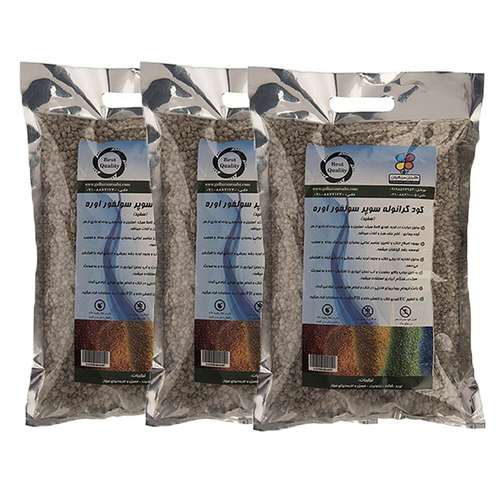 کود گرانوله سوپر سولفور اوره 2 کیلوگرمی شرکت گلباران سبز گیلان بسته سه عددی