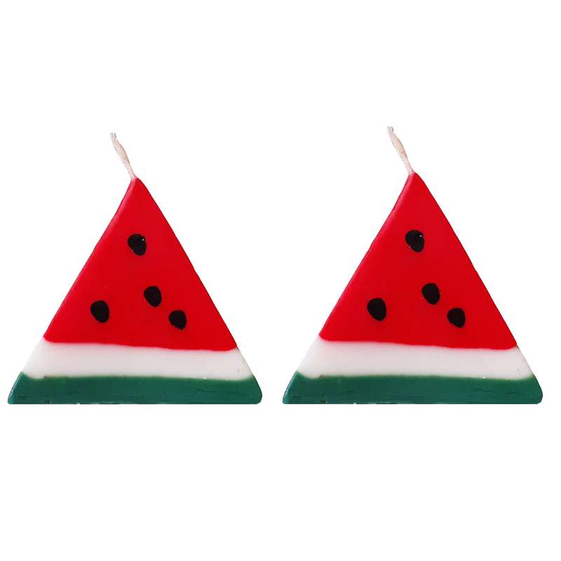 شمع مدل هندوانه یلدا بسته 2عددی