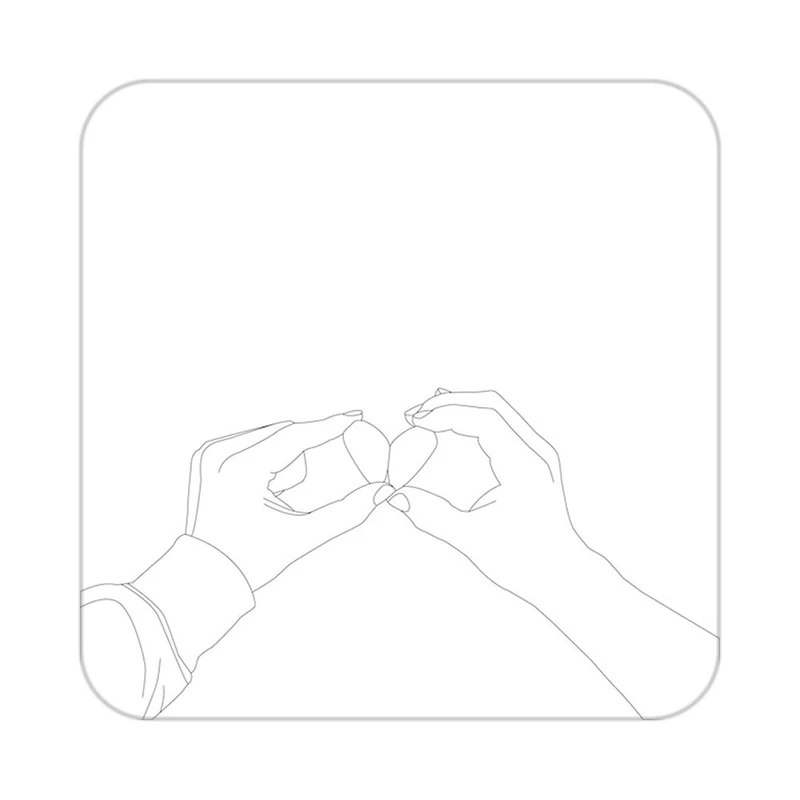 زیر لیوانی کاکتی طرح عاشقانه مدل mp39584