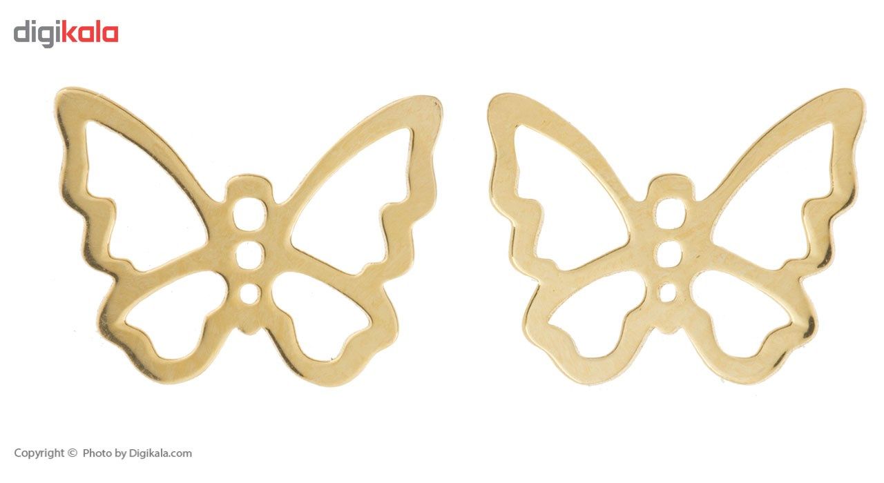 گوشواره طلا 18 عیار زنانه ماهک مدل ME0717 -  - 2