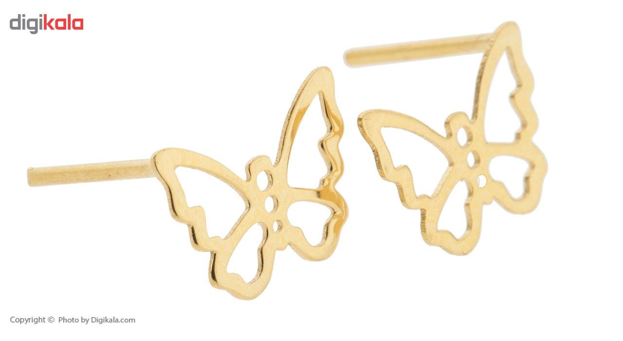 گوشواره طلا 18 عیار زنانه ماهک مدل ME0717 -  - 4