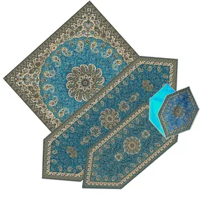 ست 5 تکه رومیزی ترمه رضایی طرح ونوس