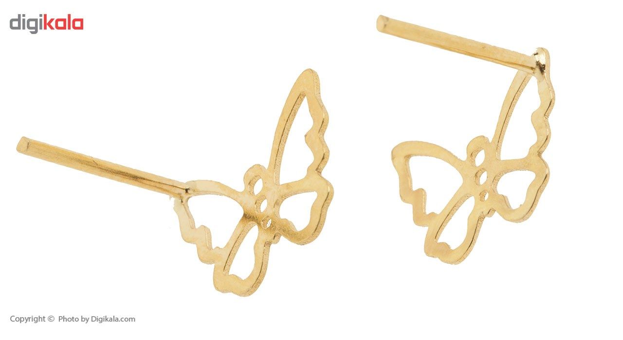 گوشواره طلا 18 عیار زنانه ماهک مدل ME0717 -  - 3