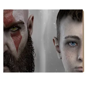 تابلو شاسی چاپ لین مدل God of War سایز 28x20 سانتی متر