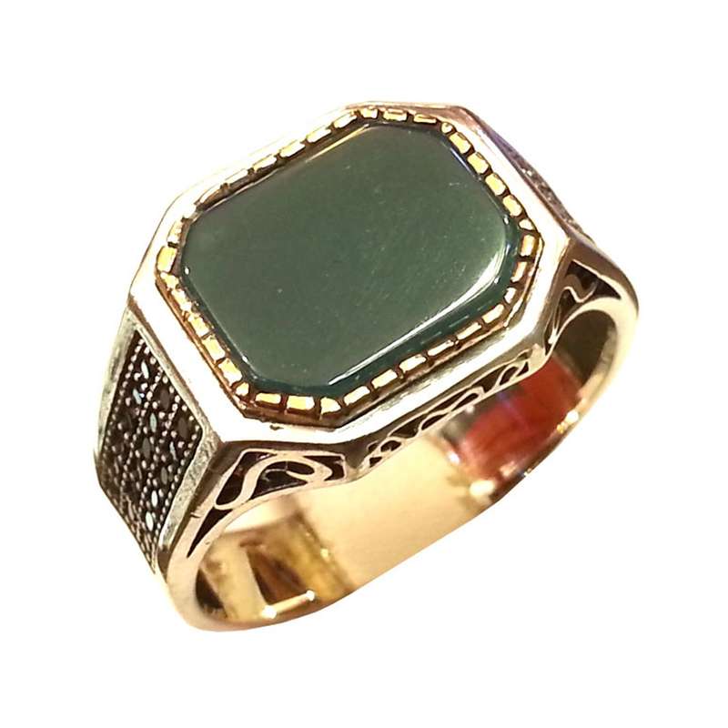 انگشتر نقره گالری مروارید کد 6304 انگشتر نقره گالری مروارید کد 6304