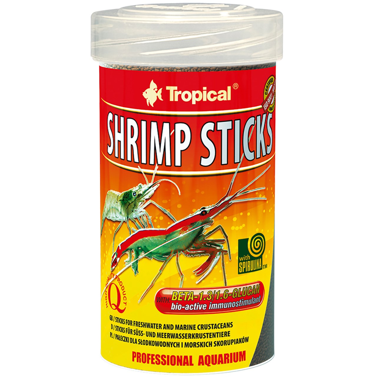 غذای میگو تروپیکال مدل Shrimp Sticks  وزن 55 گرم