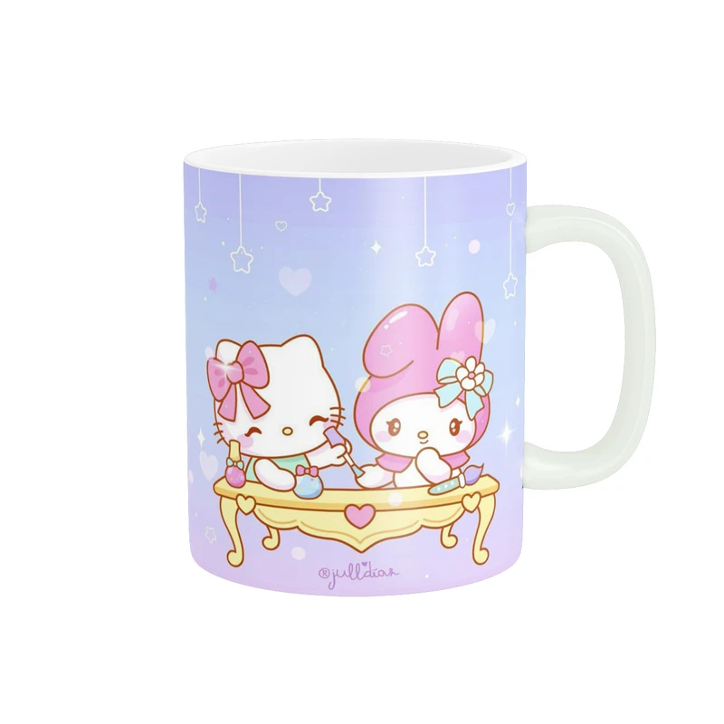 ماگ پادآفرین مدل کارتونی طرح ملودی و کیتی کد p9063