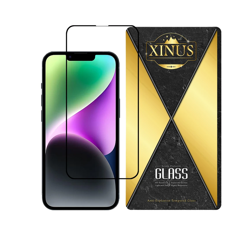 محافظ صفحه نمایش ژینوس مدل FULPLUSX مناسب برای گوشی موبایل اپل iPhone 14