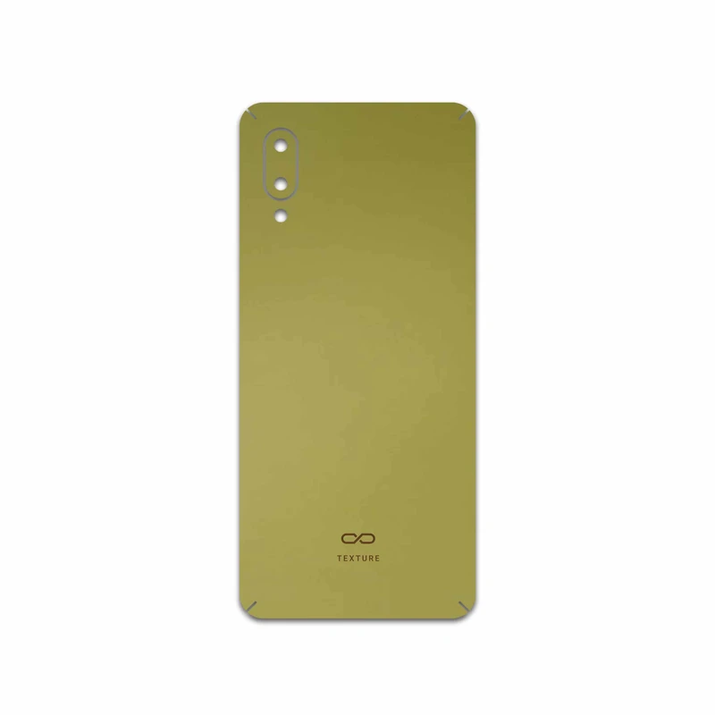برچسب پوششی ماهوت مدل Matte-Gold مناسب برای گوشی موبایل سامسونگ Galaxy A02