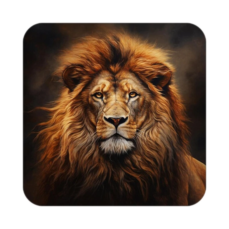 زیر لیوانی کاکتی طرح شیر مدل mp23695