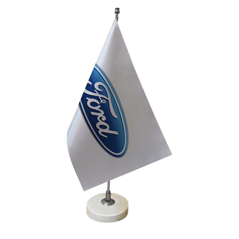 پرچم رومیزی مدل طرح لوگوی فورد