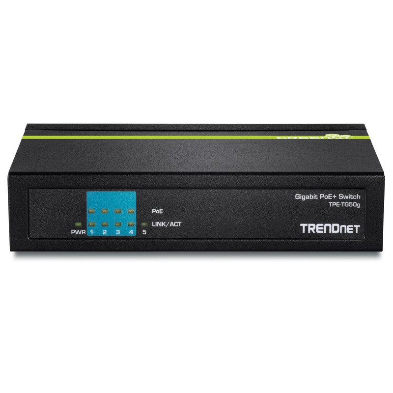 سوییچ 5 پورت گیگابیتی PoE ترندنت مدل TPE-TG50G