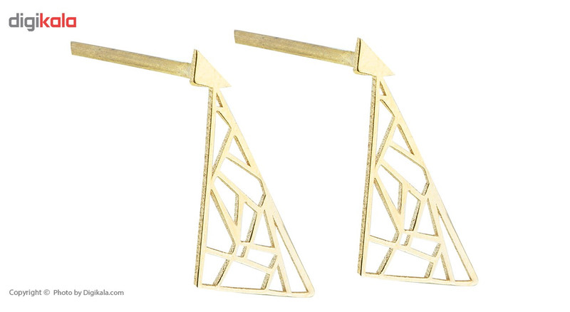 گوشواره طلا 18 عیار زنانه ماهک مدل ME0636 - 4