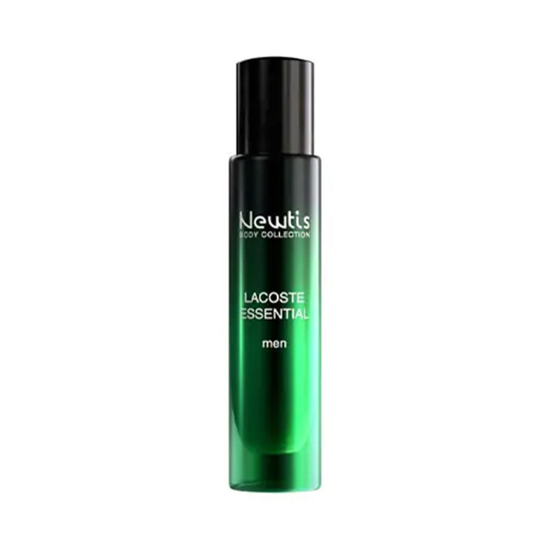 عطر جیبی مردانه نیوتیس مدل لاگوست اسنشیال حجم 20 میلی‌لیتر با رایحه چوبی، تلخ و خنک، ماندگاری بالا و پخش بوی قوی مناسب تابستان و استفاده روز و شب
