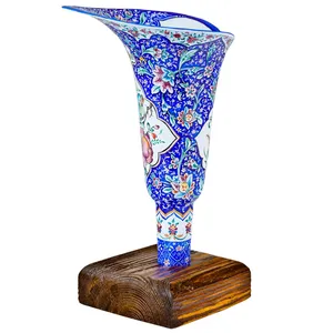 گلدان مسی میناکاری شده رزدیس مدل sheypoori-01