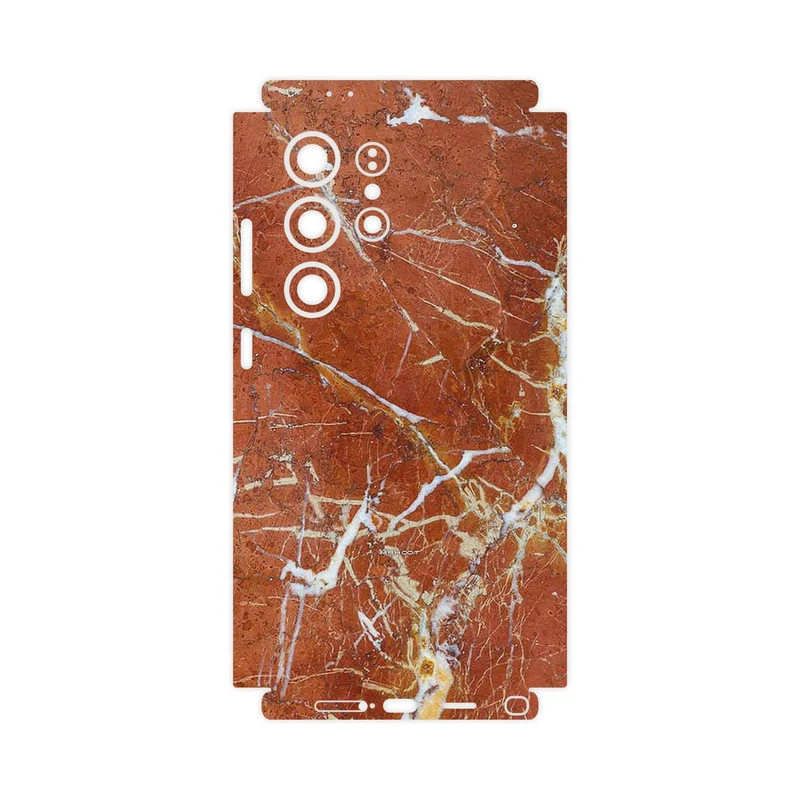 برچسب پوششی ماهوت مدل Red Marble-FullSkin مناسب برای گوشی موبایل سامسونگ Galaxy S24 Ultra