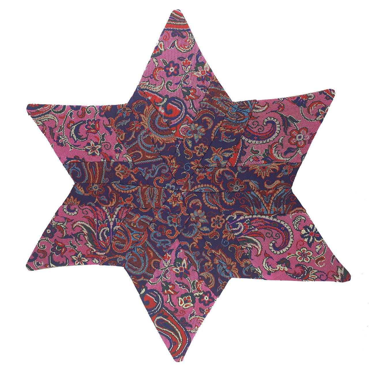 رومیزی ترمه مدل ستاره 2 سایز 36x36 سانتیمتر