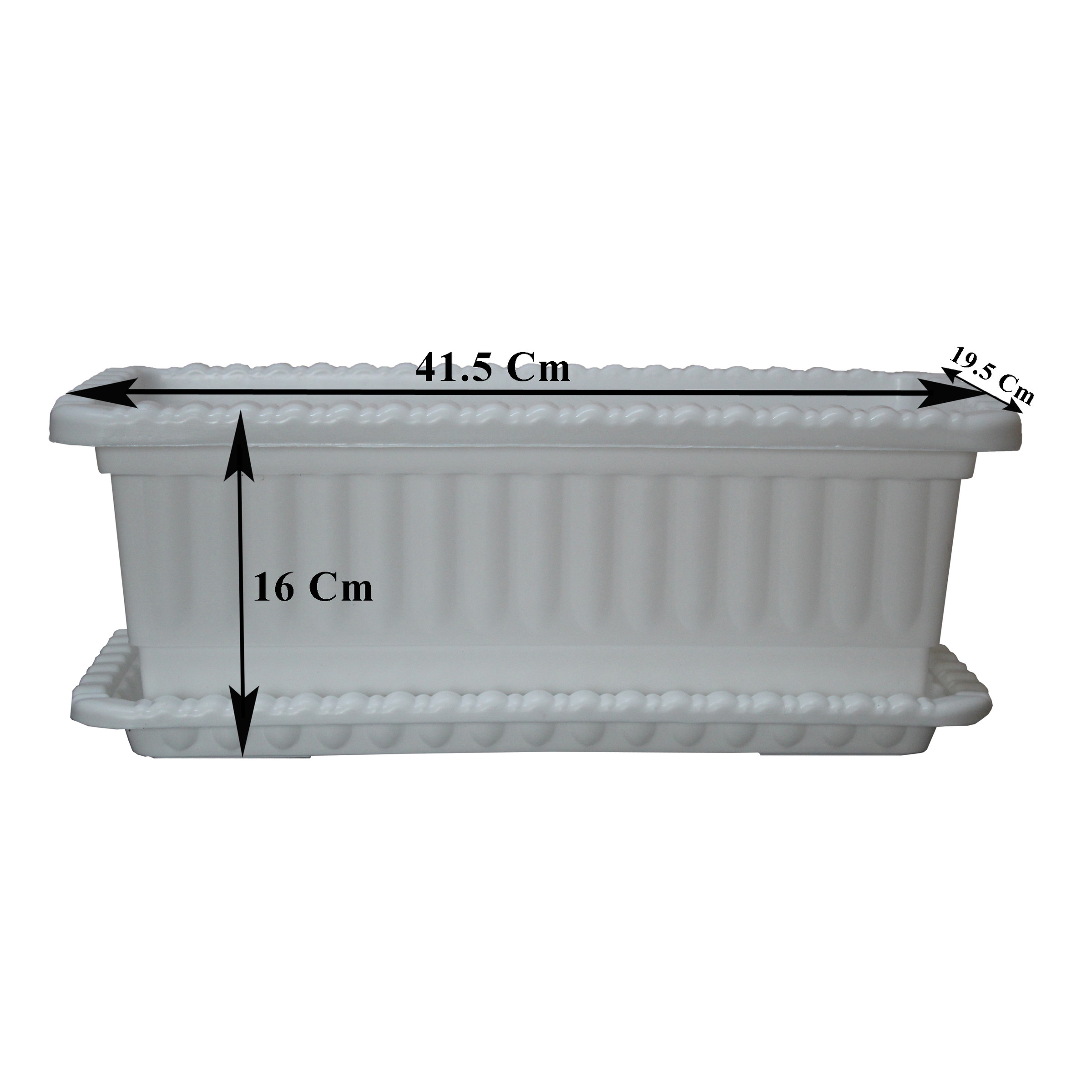 گلدان مدل پلاستیکی مستطیل کد Go42