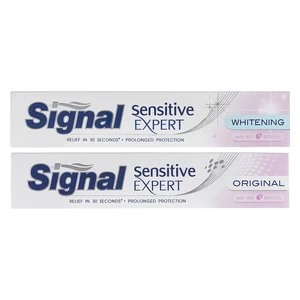 پک خمیر دندان سیگنال سری Sensetive Expert مدل Whitening و Original