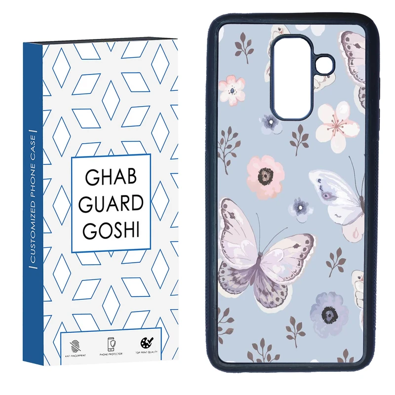 کاور قاب گارد گوشی طرح پروانه  کد TPU-004 مناسب برای گوشی موبایل سامسونگ Galaxy A6 Plus