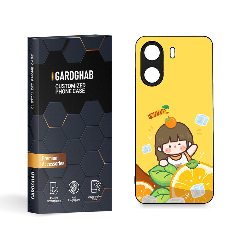 کاور گارد قاب مدل دورژله ای دخترانه مناسب برای گوشی موبایل شیائومی  Poco C65 / Redmi 13c
