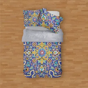 سرویس روتختی مدوپد طرح ترنج متقارن مدل png00005 یک نفره 4 تکه