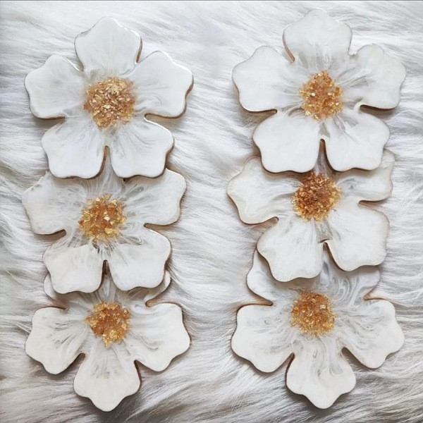 قالب رزین مدل گل پنج پر کد dr-700