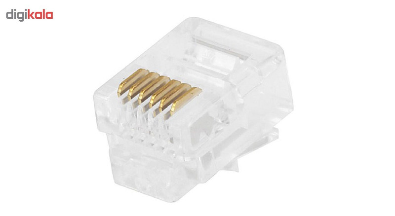 بسته 100 عددی کانکتور RJ12 6p4c