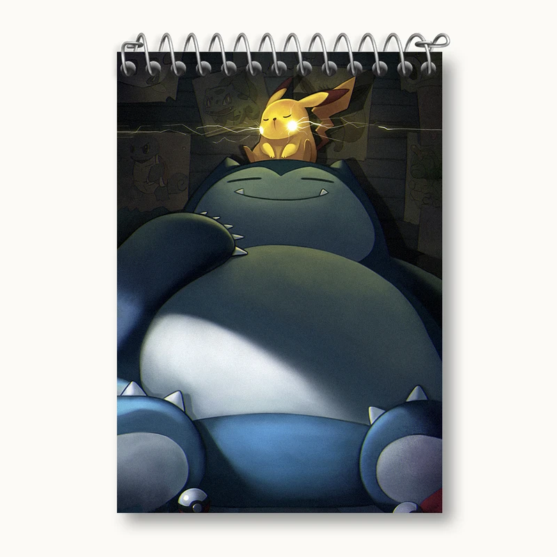 دفتر یادداشت 50 برگ خندالو طرح انیمه پوکمون کد N4925