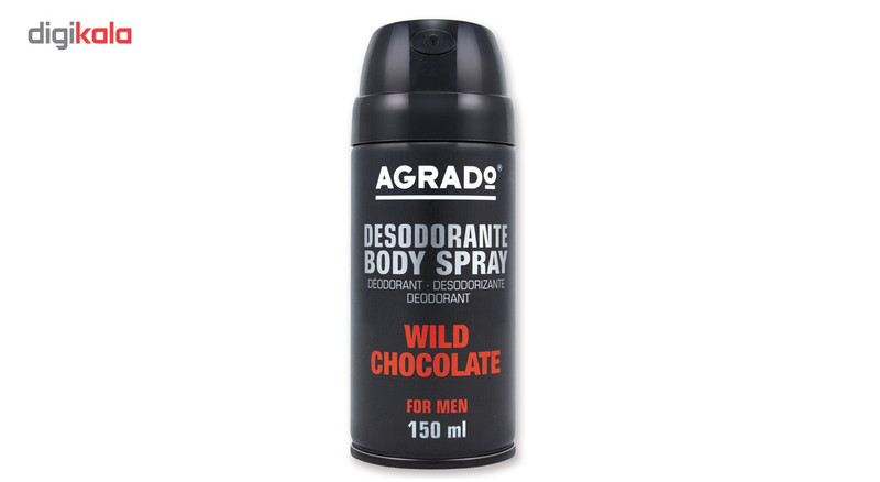 اسپری خوشبو کننده بدن مردانه آگرادو مدل Wild Chocolate حجم 150 میلی لیتر