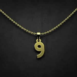 گردنبند طلا 18 عیار زنانه مدوپد مدل حرف و کد I2-1-1586