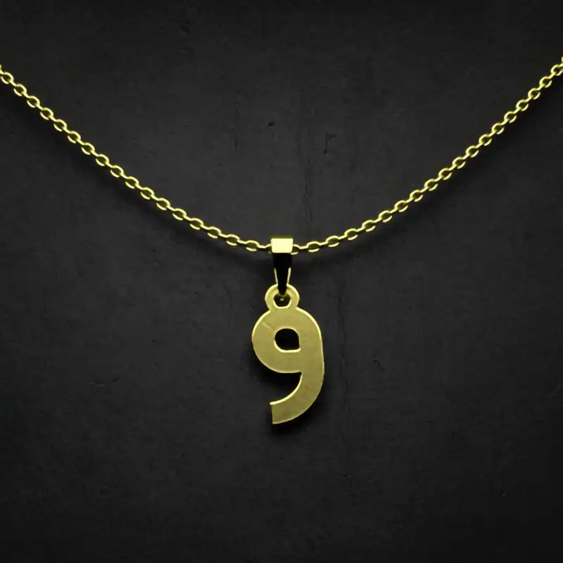 گردنبند طلا 18 عیار زنانه مدوپد مدل حرف و کد I3-1-1586