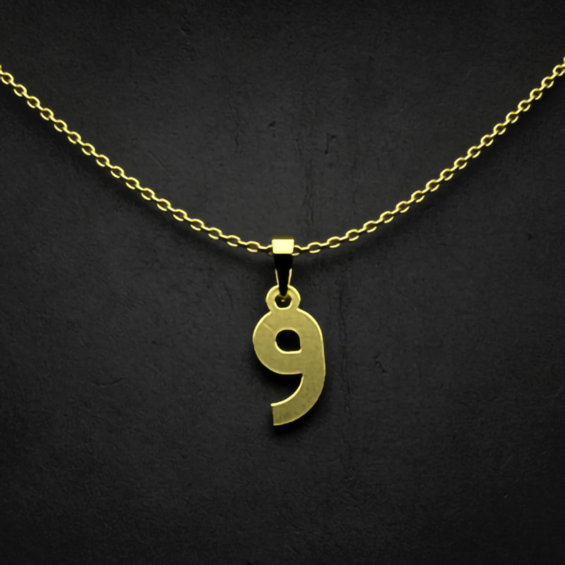 گردنبند طلا 18 عیار زنانه مدوپد مدل حرف و کد I3-1-1586