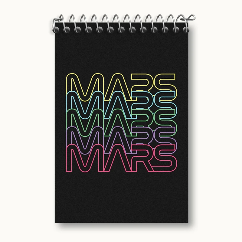 دفتر یادداشت 50 برگ خندالو مدل Mars کد N823