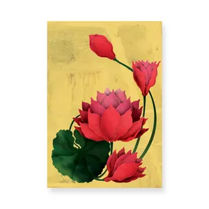 کارت پستال طرح گل مرداب مدل 132260 بسته 50 عددی